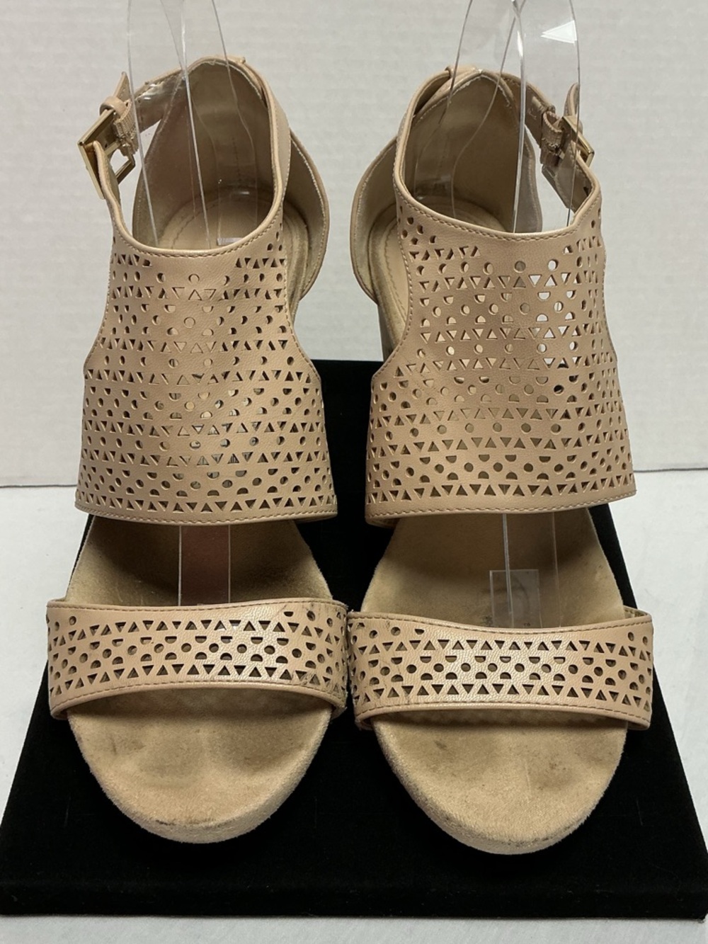3/$20 Bundle •Jones New York Bailey Nude Laser Cut Cork Wedge Sandals Size 8.5M